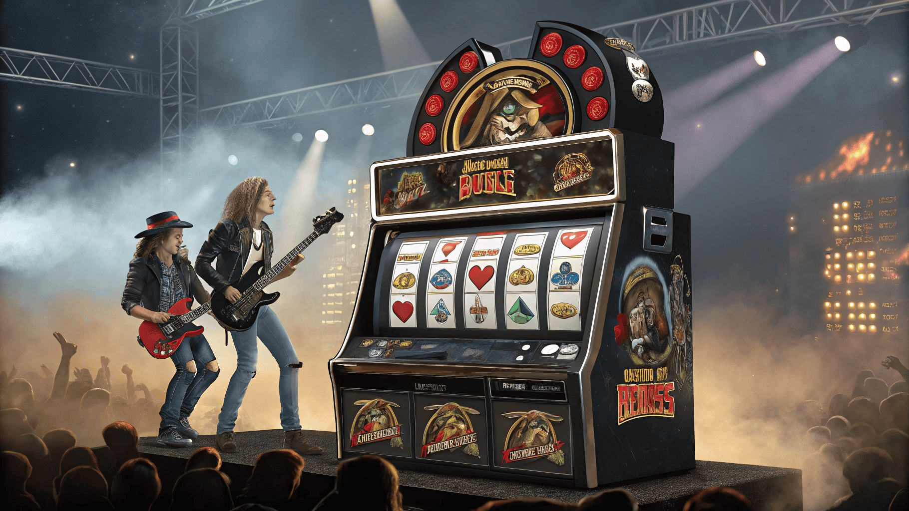 Putar Reel di Rock di Slot Guns N' Roses Video Slots™ NetEnt